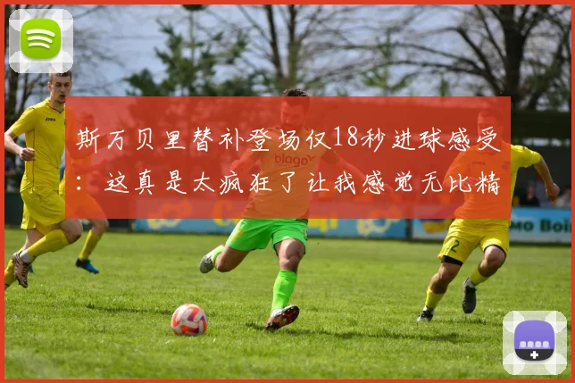 斯万贝里替补登场仅18秒进球感受：这真是太疯狂了让我感觉无比精彩